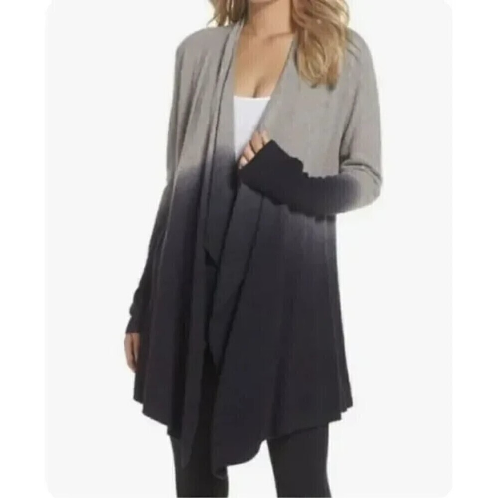 Barefoot Dreams Calypso Bamboo Chic Lite Cardigan‎ Ombré Small/Medium EUC